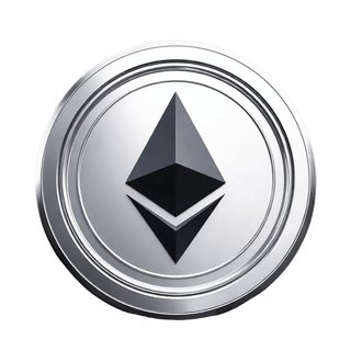 Elemento visivo sospeso che raffigura la coin Ethereum (ETH)